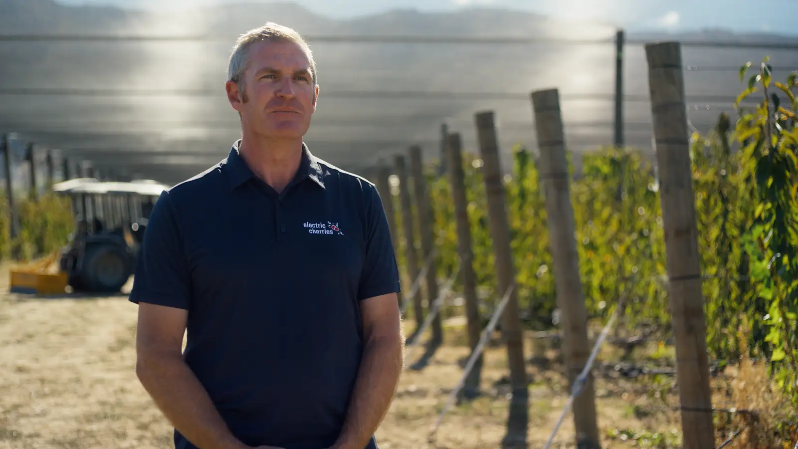 Photo of Euan White, orchard manager and co-owner.. 