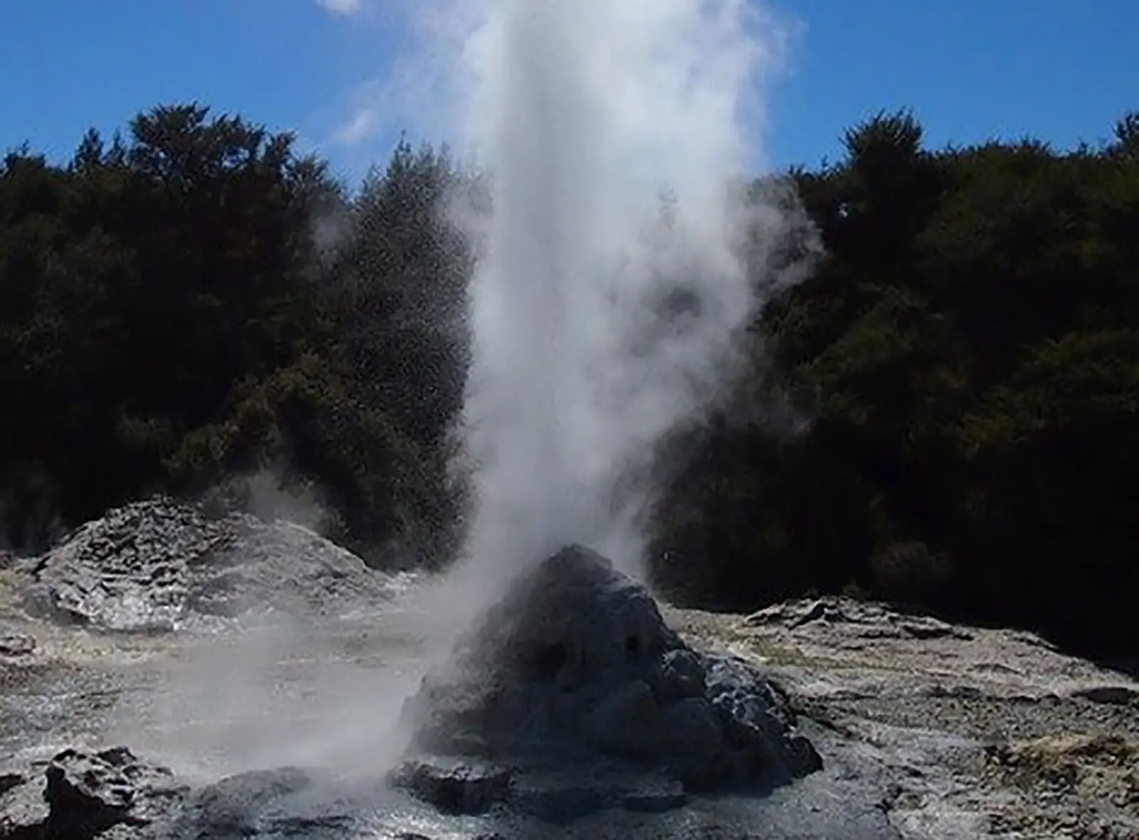 Geothermal geyser. 