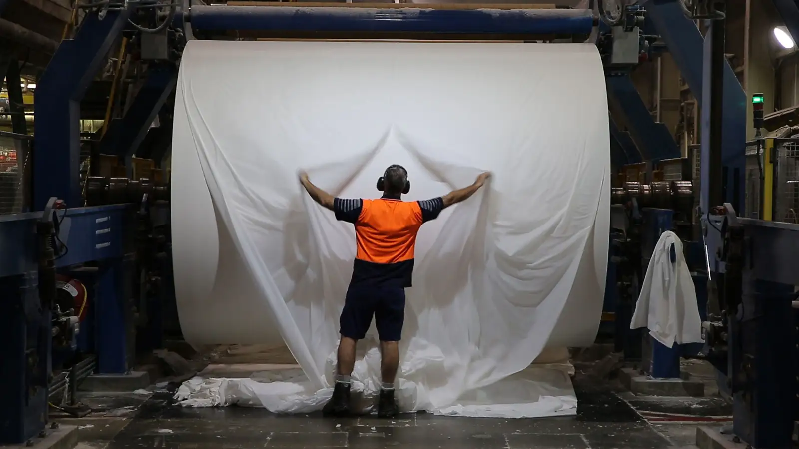 Moisture extraction to create tissue paper at Essity Kawerau. 